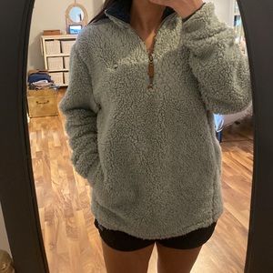 Southern shirt Sherpa pullover